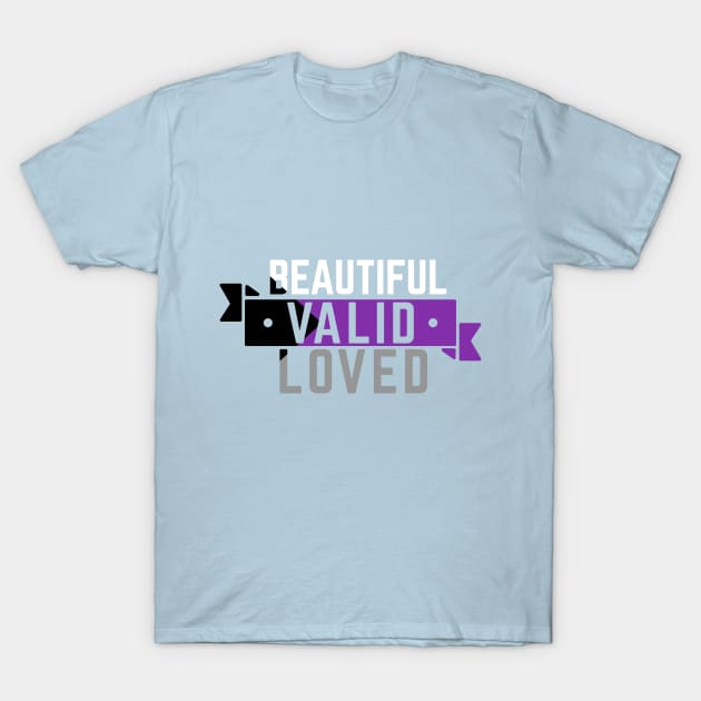 Demisexual is Beautiful, Valid, & Loved T-Shirt by CouncilOfGeeks